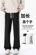 加长版裤子男款高个子188休闲条纹卫裤115cm运动裤KZ017P48，男装休闲裤，电商B312
