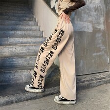 218-1-P43-K18157新款时尚休闲字母印花休闲裤，男装休闲裤，四季星座218-1