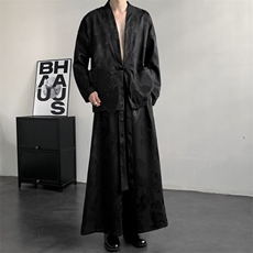 2025秋装新款加厚龙纹夹克开衫外套唐装汉服潮流2512-P50，男装夹克，电商A057