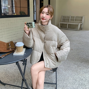 现货 韩系立领波点短款羽绒服5813-P235-K328图片