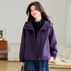 2026年春季派克服可拆卸两件套摇粒绒内胆外套冲锋衣，女装派克服，简韵佳