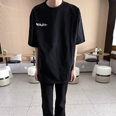 万针全刺绣工艺抖音得物高品质260克重磅纯棉双纱美式高街短袖T恤，男装T恤，电商A486