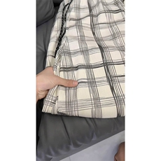 2025秋季新款300克格子纹休闲裤男美式松弛感弯刀裤子-A2246TP45，男装休闲裤，电商B241