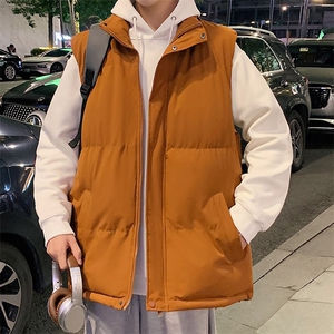 外贸羽绒棉马甲情侣秋冬新款韩版短款休闲宽松背心外套面包服图片