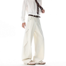 26新款高级感美式男女宽松西裤老钱风休闲裤子504-K267-特P42控88，男装西裤，星座504