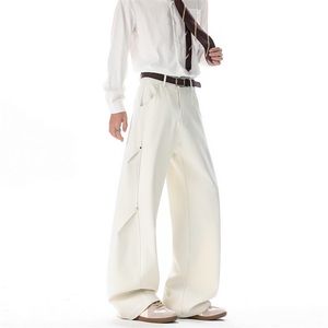 26新款高级感美式男女宽松西裤老钱风休闲裤子504-K267-特P42控88，男装西裤，星座504