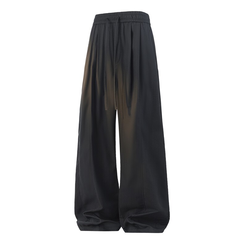 高品质鱼骨纹休闲亚麻棉裤新款宽松直筒裤A436-26012-P5085,男装棉裤,电商A436