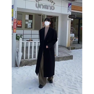 原版高品质~美式cleanfit男士中长款过膝毛呢大衣外套Y983-P125图片