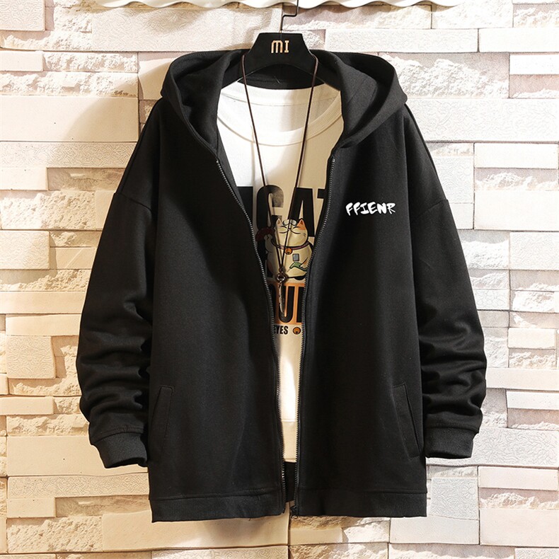 KS21051-P38加绒款-P43连帽开衫卫衣男运动外套大码班服砖墙,男装卫衣,电商A040A