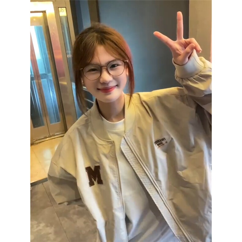 有货。美式刺绣棒球服男女休闲飞行员夹克外套潮牌W6938-P57图片