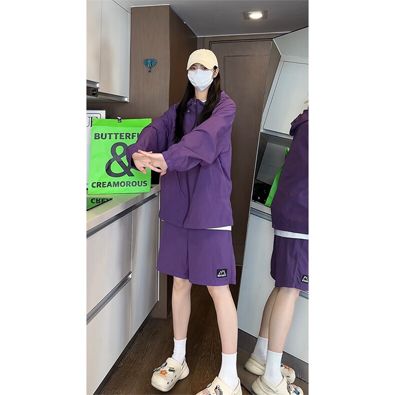 量大优供视频~夏季upf50+ 情侣户外防晒衣套装 F719特P65控98图片