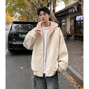 秋冬pu皮毛一体休闲百搭时尚潮男外套 A071-5020-P98图片