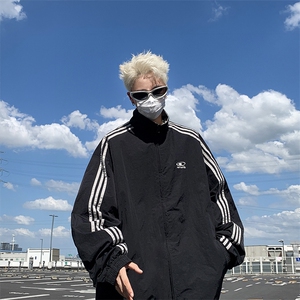 F425 P70秋装新款双面穿男女生同款休闲外套夹克时尚宽松图片