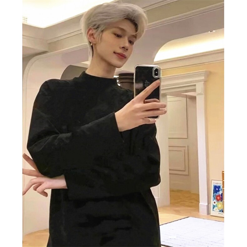春秋季新款男士长袖t恤衫休闲圆领针织衫修身打底衫男装TW213,男装T恤,星座1116A（原606A-3）