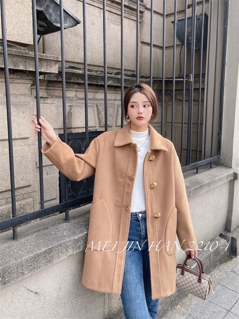 美巾涵5121。粽子扣大衣，其它，美巾涵