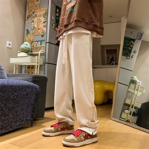 2024冬季雪尼尔裤垂感直筒阔腿休闲裤男313A-1-NK74-P65 控78图片