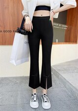 夏季新款！冰丝斜纹针织风喇叭裤，其它，欧洛风琴