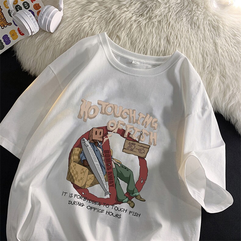 经典宽松款学院文艺感上衣松弛慵懒舒适休闲T恤HY346TP25控38，男装T恤，电商A102B