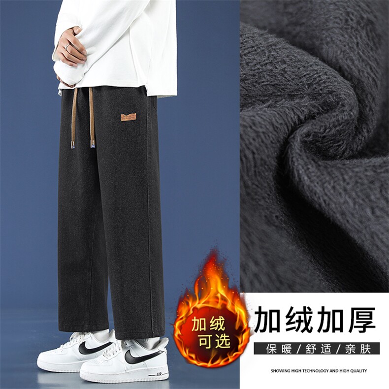 美式复古潮流牛仔裤男女秋冬加绒高街宽松K830特批37加绒特批47图片