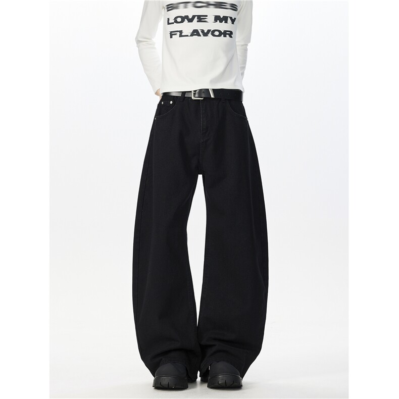 XZ518-1-MG900P60秋冬美式复古做旧弯刀阔腿裤，男装休闲裤，星座518-1（原A432-1）