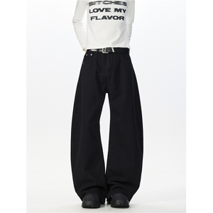 XZ518-1-MG900 P60 秋冬美式复古做旧弯刀阔腿裤,男装休闲裤,星座518-1（原A432-1）