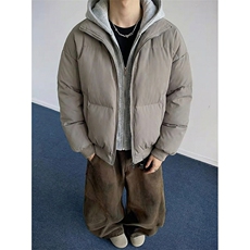 现货高品质重磅工艺美式高街假两件PU皮棉衣男女加厚棉服外套，男装棉衣，电商A443