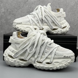 A1118-P255复古做旧老爹鞋男夏季网面透气时尚运动鞋厚底男鞋，男鞋休闲鞋，星座1407-6