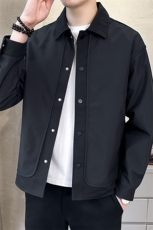 @店主-抖音男士高端针织拼接假两件工装夹克外套505-P100，男装夹克，电商D246