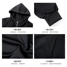 设计感连帽衫外套男美式重磅秋季2025半拉链卫衣-A2199TP65控108，男装卫衣，电商B241