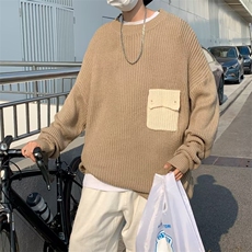 美式圆领毛衣男慵懒风休闲针织衫X744P40，男装针织衫/毛衣，星座1116-2
