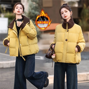 2025冬装新款白鸭绒保暖羽绒服图片