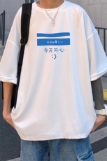 Q11033-P30春夏季七分袖t恤男大码五分袖男短袖中袖，男装T恤，电商A040