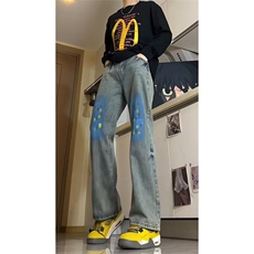 美式街头水洗做旧牛仔裤男XP908P46，男装牛仔裤，星座1116-2