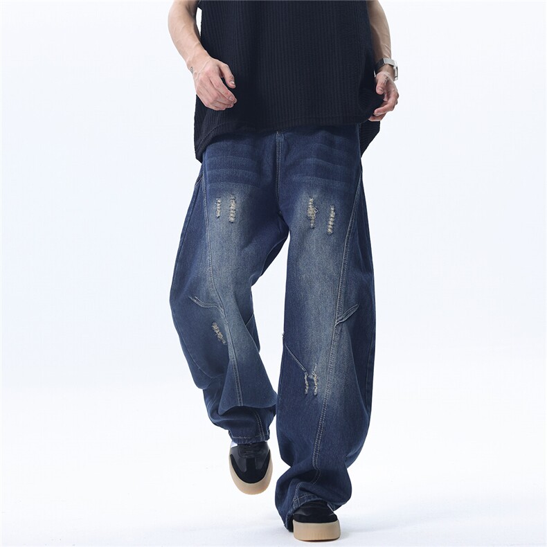 ZX1011-WK72-P55控88抖音弯刀牛仔裤,男装牛仔裤,星座B271