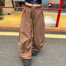 AK2210-P50美式复古慵懒风拼接宽松弯刀薄款工装休闲裤，男装工装外套，星座617A-2