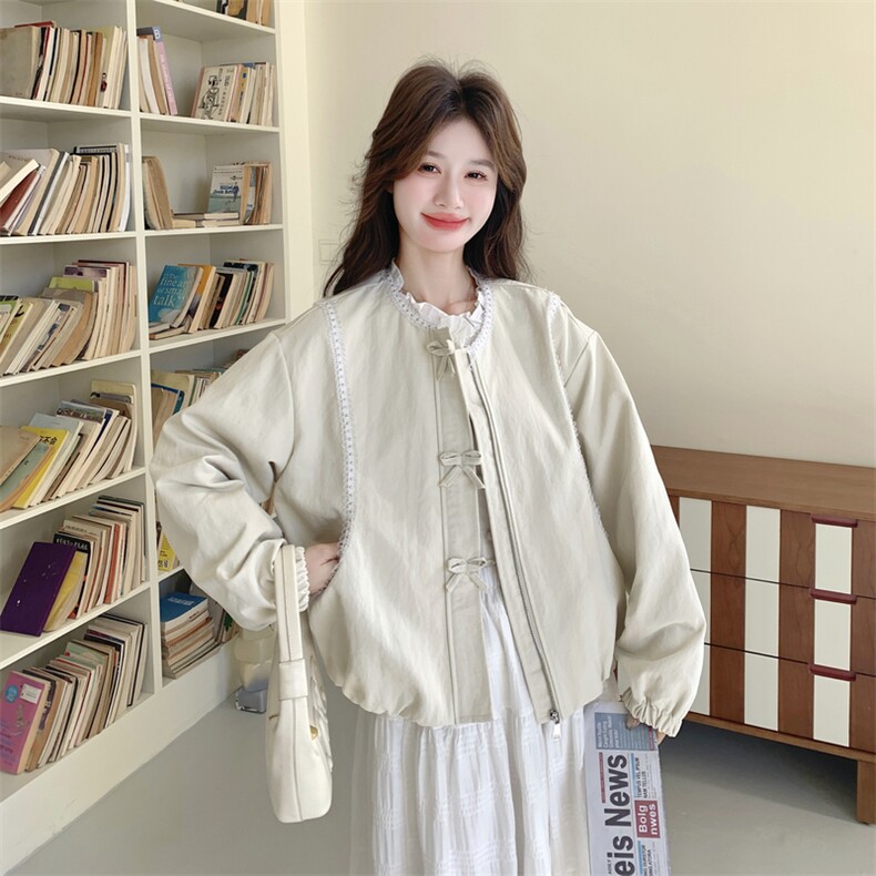 26春新款现-小香风花边休闲温柔风短外套2601-P170K278,女装短外套,2B190