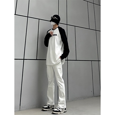 B221美式ins高街暗黑小众修身弹力休闲牛仔裤LK23010-P60控78，男装牛仔裤，电商B221