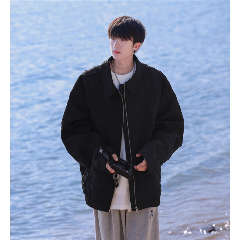 1港风大码夹克男情侣百搭外套男：聚酯纤维JK8742P75控108，男装夹克，星座226-2