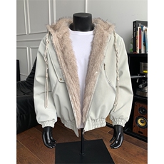 美式复古座山雕连帽棉服加厚保暖夹克宽松外套XZ514-2-25104-P128，男装夹克，星座514-2(原B239)