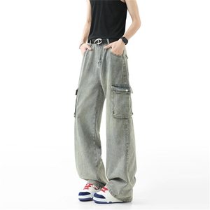 宽松直筒老爹工装牛仔裤 809B-J132-P55图片