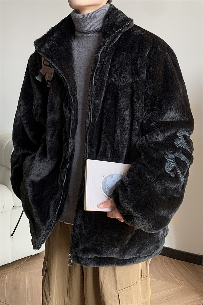 新款内景港风棉衣大码加厚毛绒外套棉袄男MY199P118控188,男装棉衣,电商A029