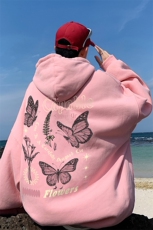 直播品质340克重磅纯色华棉美式卫衣连帽印花大码XZ517A-BK12305，男装卫衣，星座517A