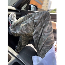 美式复古迷彩工装裤男女伞兵裤宽松直筒速干裤502-K764-P65控89，男装工装外套，星座502