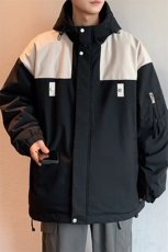 港风棉衣男宽松防风防水加厚冲锋衣棉衣外套MY8815-P98，男装棉衣，星座1204-3