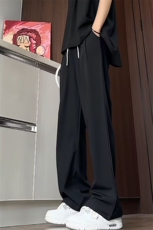 K167/特P30裤子男夏季直筒冰丝凉感休闲西裤男阔腿速干垂感长裤，男装西裤，电商基地A050