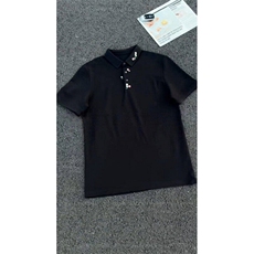 网图自家图在拍高品质刺绣碎花刺绣短袖T恤Polo衫1078-特P40，男装T恤，电商D342