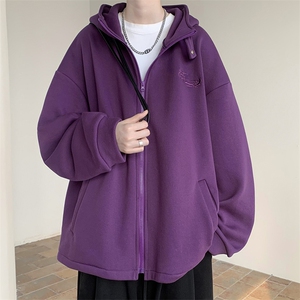 现货D232-WT116-P88控108自制款高克重刺绣加绒加厚外套班服 65棉图片