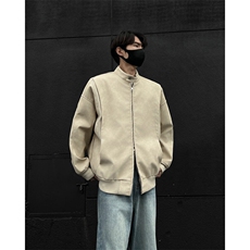 高品质设计感pu皮结构夹克外套男CP96-特p75，男装夹克，电商B371
