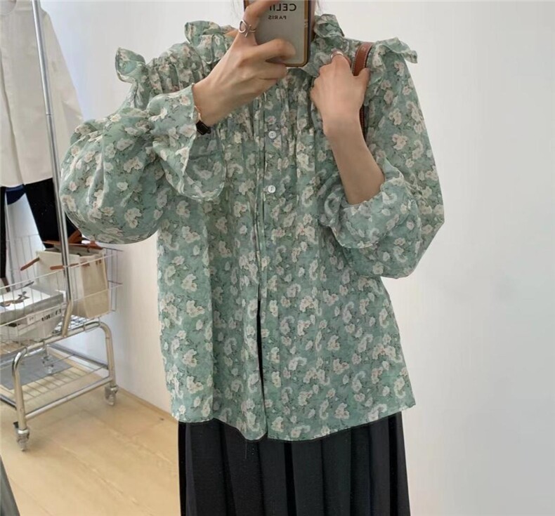 【素妮】2022新春韩系气质雪纺小衫，其它，素妮