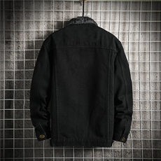jk617J-p68-限价98网格加绒羊羔毛牛仔棉衣肥仔长款大码，男装棉衣，星座103A